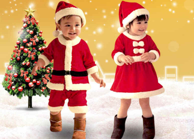 サンタクロース　衣装 　サンタ　クリスマス　 子供服　 子供(70-160cm)
