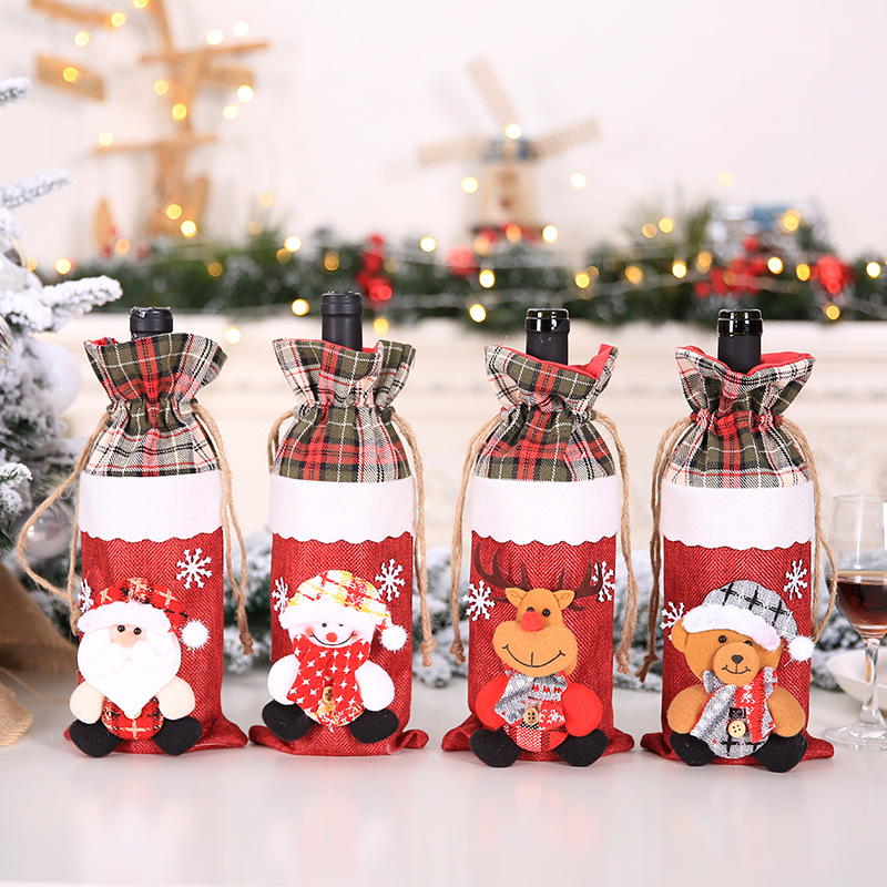 クリスマス飾り ボトルカバー ボトルホルダー Christmas用品 ワイン シャンパン ジュース オーナメント