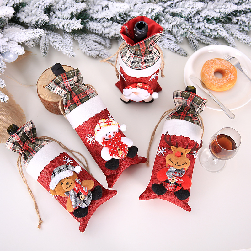 クリスマス飾り ボトルカバー ボトルホルダー Christmas用品 ワイン