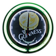 NEON CLOCK DOUBLE【GUINNESS】