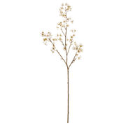 MAGIQ　みやこ花枝　ホワイト　アーティフィシャルフラワー　造花　花葉付き枝もの　お正月