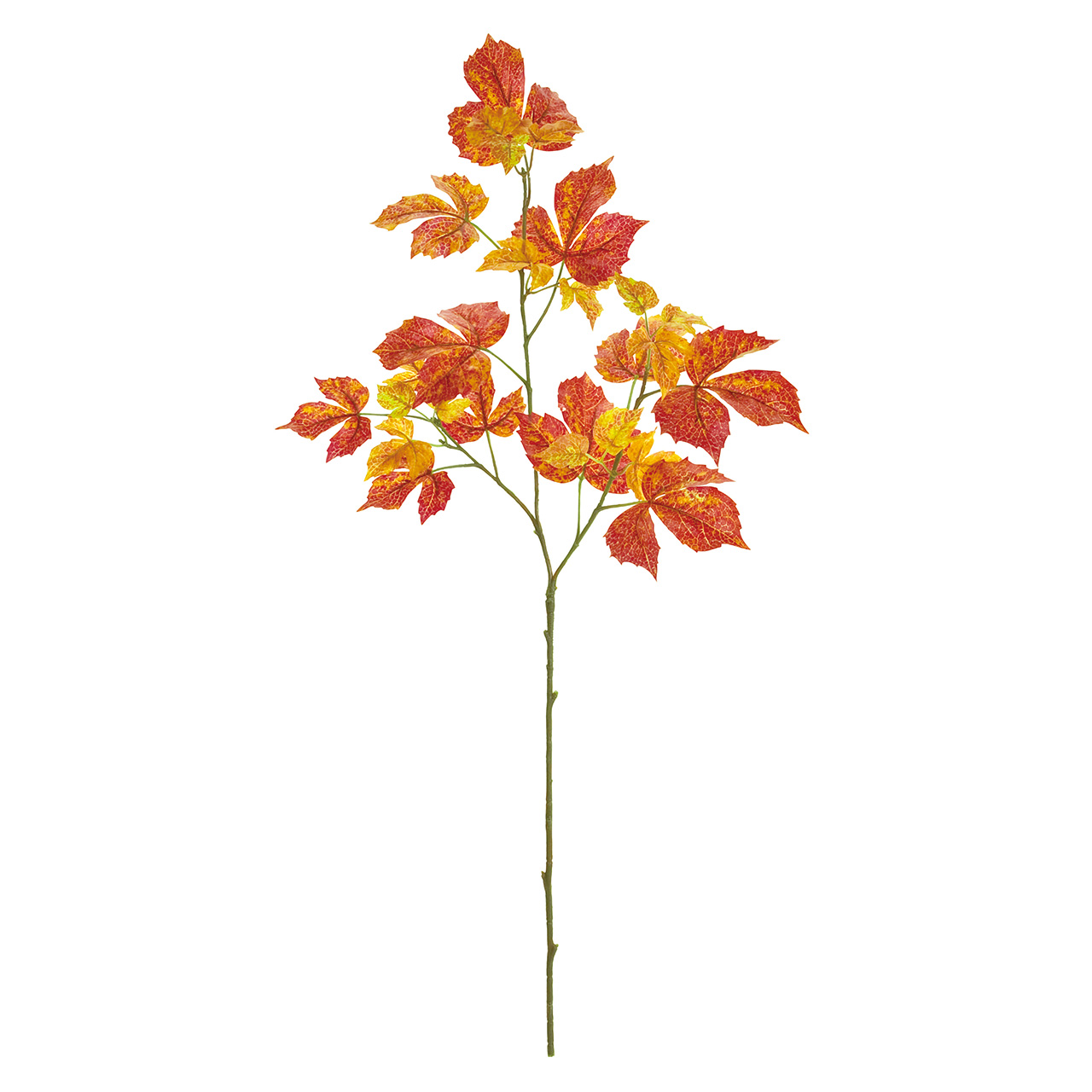 MAGIQ　レアルシサススプレー　レッドオレンジ　アーティフィシャルフラワー　造花　葉物