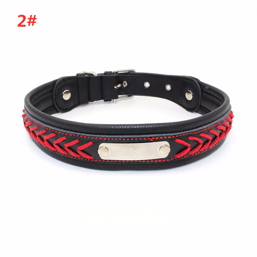本革 犬 首輪 迷子札 名前入 中 大型犬 犬首輪 犬の首輪 サイズ調節 雑貨 株式会社 大豊 問屋 仕入れ 卸 卸売の専門 仕入れならnetsea