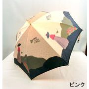【日本製】【雨傘】【長傘】甲州織生地ホグシ織ガーデニング柄タッセル付手元軽量日本製ジャンプ傘