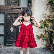 新作 ワンピース 韓国子供服 キッズ 女の子 ドレス 可愛い キャミソール