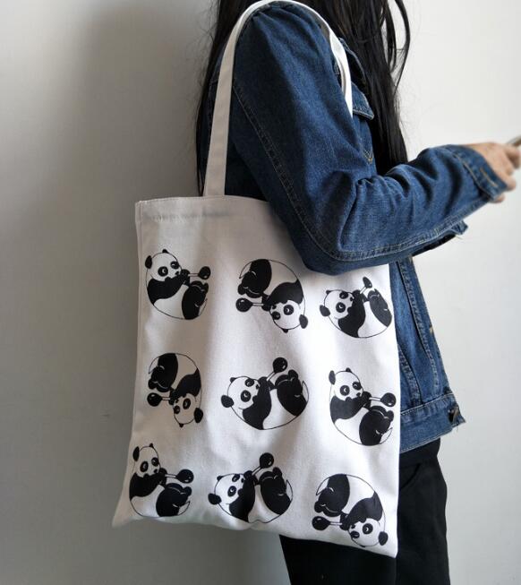 バッグ　春夏　panda　デザイン　帆布　レディース　ファッション