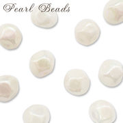 68.オーロラパール スクエア 約13mm【10個売り】 ブラスト加工 ビーズ