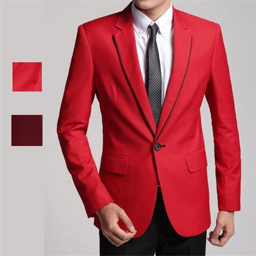 テーラードジャケット ショート丈 メンズ 赤いジャケット 赤ジャケット 赤ブレザー メンズジャケット アパレル 合同会社 カリュウ 問屋 仕入れ 卸 卸売の専門 仕入れならnetsea