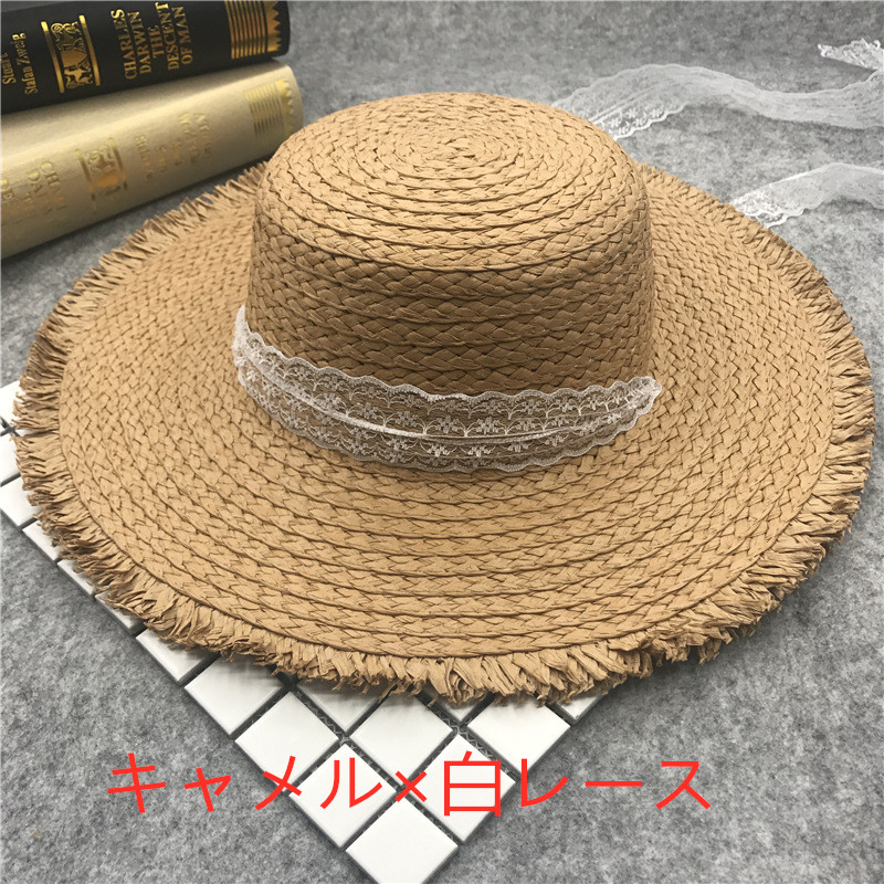 ラフィアブレード 麦わら帽子 レースあご紐 カンカン帽子 大人 ファッション雑貨 株式会社 シャローム 問屋 仕入れ 卸 卸売の専門 仕入れならnetsea