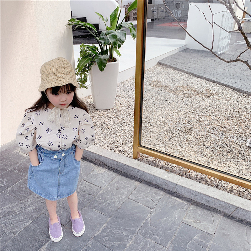 キッズ チェック シャツ Tシャツ 女の子 トップス 半袖 夏 韓国子供服 新作 Sale ファッション アパレル 聖哲合同会社minori 問屋 仕入れ 卸 卸売の専門 仕入れならnetsea