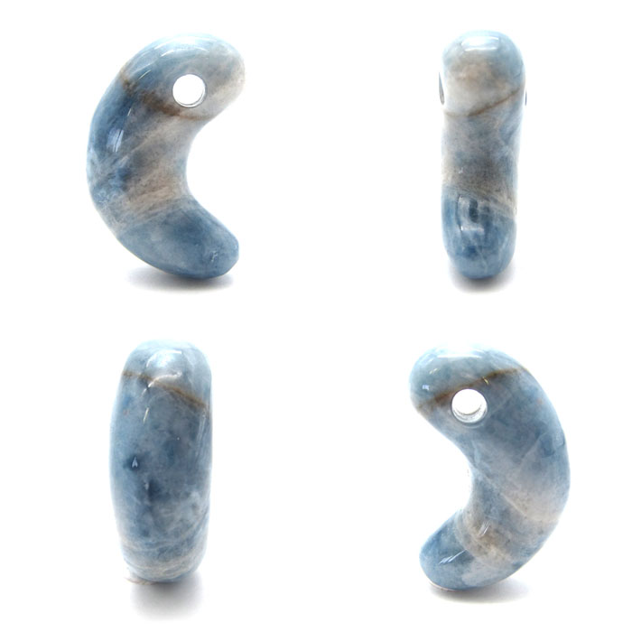 糸魚川翡翠 ブルー 青色 勾玉 6.9g 幸運 ひすい ヒスイ 国石