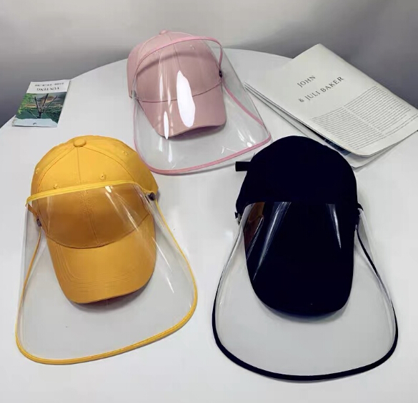 ファッション　子供　帽子　キャップ　野球帽　uvカット　保護シールド 　飛沫防止 フェイスマスク