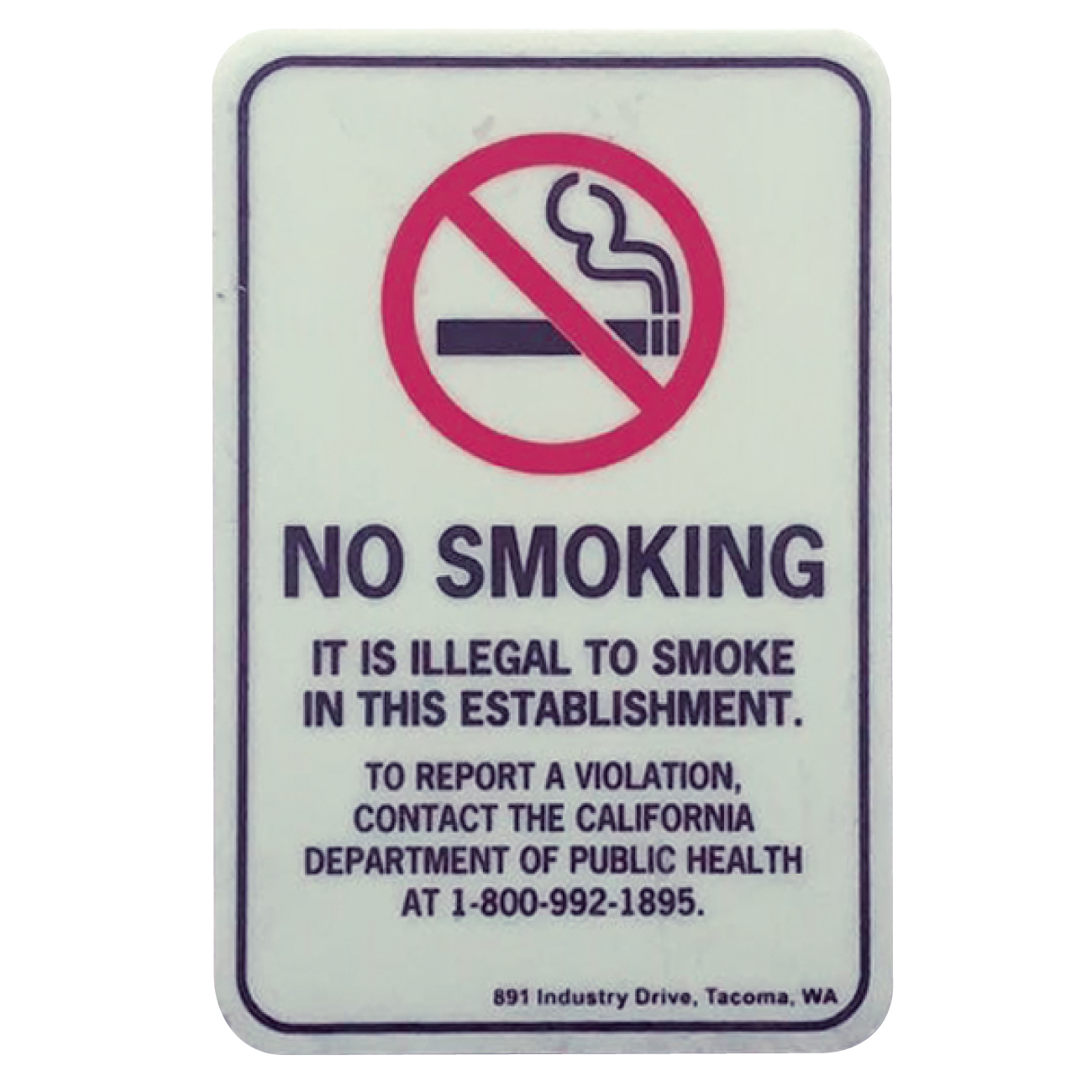 GLOW SIGN/NO SMOKING　看板