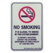 GLOW SIGN/NO SMOKING