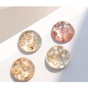 樹脂円形ピアス