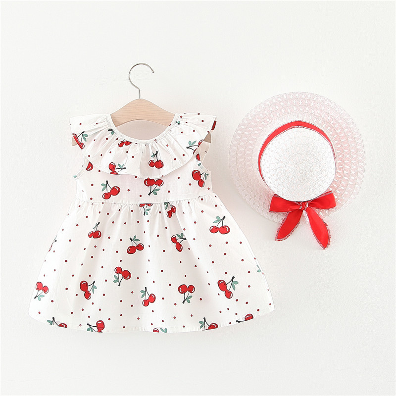 Ins幼児夏新作 ベビー フリル リボン ベビー服 ワンピース サクランボ 帽子 ワンピ 70 100cm アパレル Btd Engi 株式会社 問屋 仕入れ 卸 卸売の専門 仕入れならnetsea
