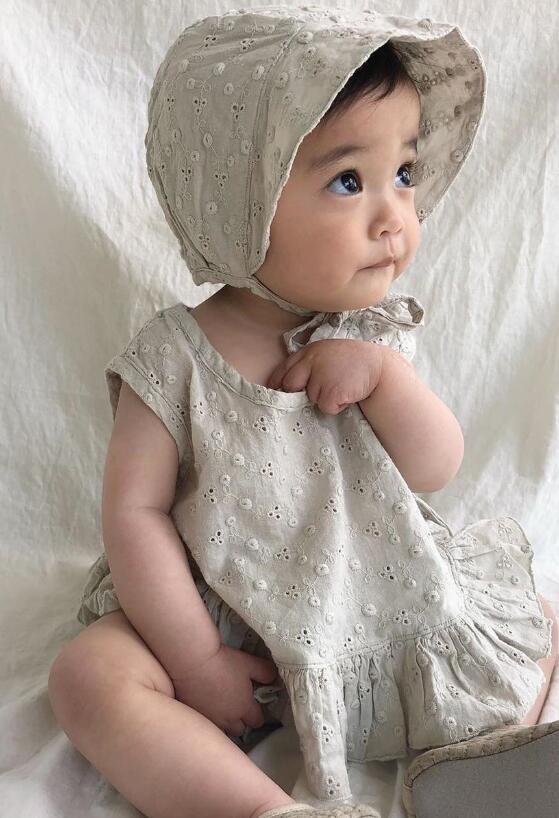 セットアップ★2020夏新作★キッズ服★3点セット トップス+パンツ+帽子★66-90cm