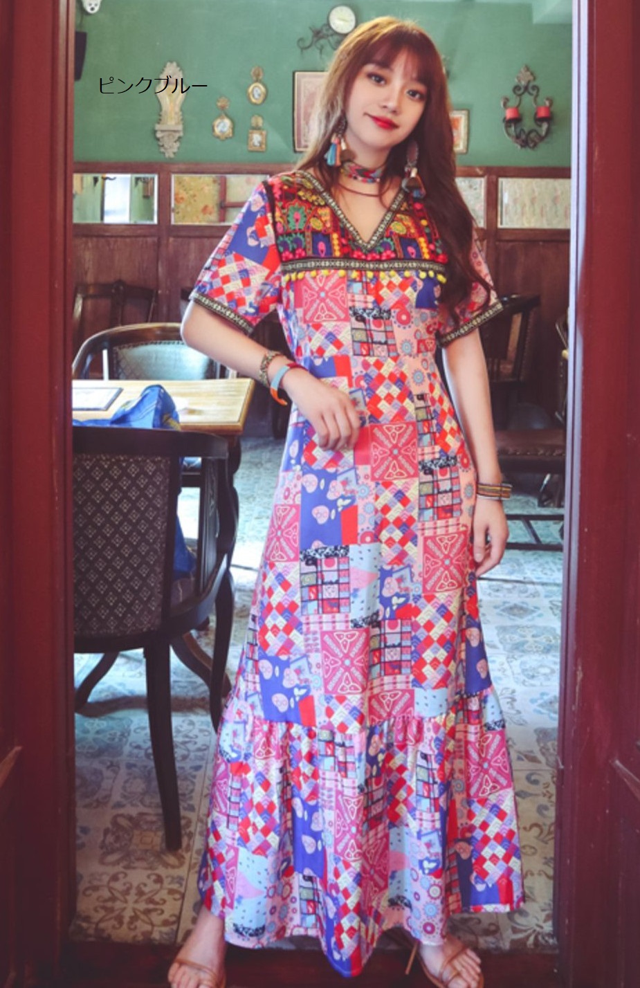 ファッション民族風オシャレワンピース レディース 夏 通勤通学 アパレル 株式会社 ハイスター 問屋 仕入れ 卸 卸売の専門 仕入れならnetsea