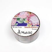 【新登場！安心の日本製！和紙マスキングテープ 美MONDEシリーズ】南アフリカ「プロテア」25ｍｍ