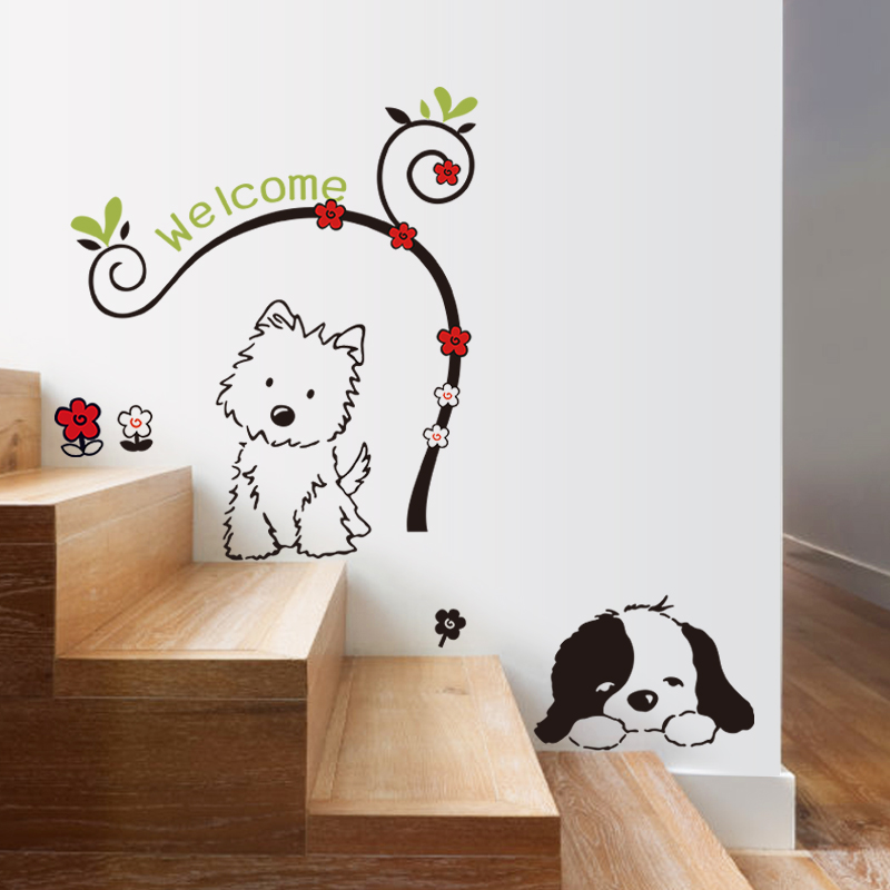 ウォールステッカー 壁ステッカー インテリアシール ウォールシール 壁紙クロス 窓ガラス 犬柄 家具 インテリア 香山 株式会社 問屋 仕入れ 卸 卸売の専門 仕入れならnetsea