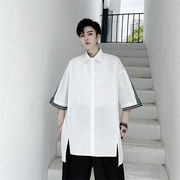高品質新入庫！韓国ファッション 夏 個性 ボーダー 縫付 デザインセンス ゆったりする 快適である 大人気