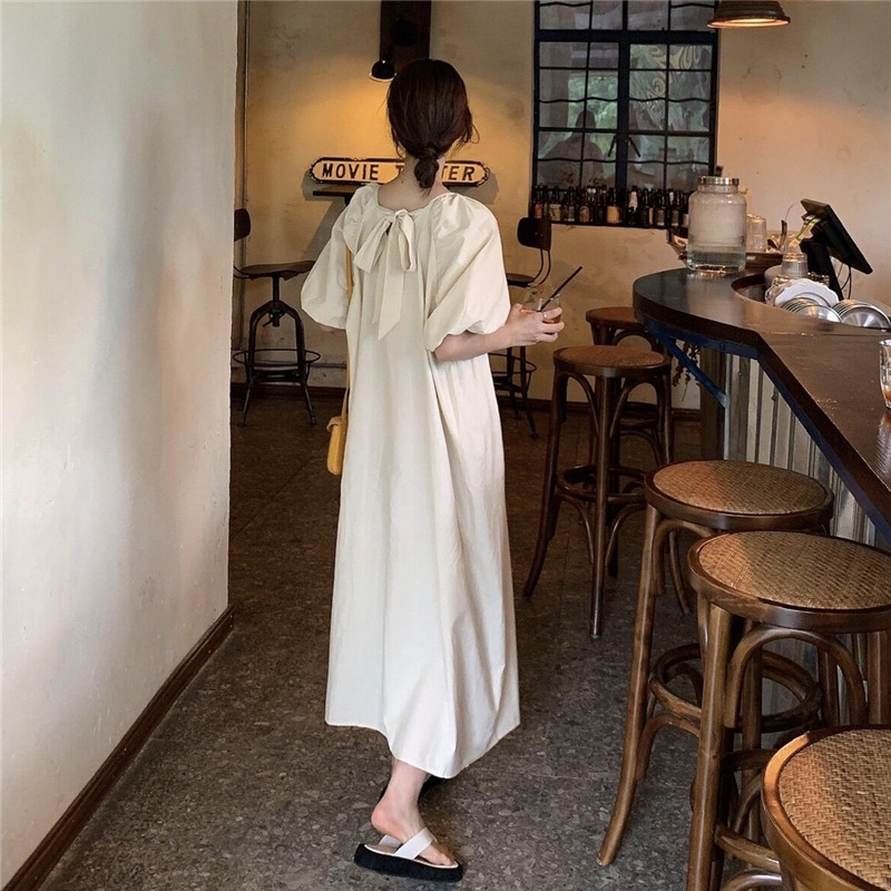 韓国ファッション 夏 カジュアル ゆったり ワンビース レディース 着痩せ 無地 アパレル エスペランス 合同会社 問屋 仕入れ 卸 卸売の専門 仕入れならnetsea