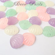 カボション　キラキラシェル　1個売り　デコパーツ 貝殻 アクリル デコ パステルカラー ハンドメイド