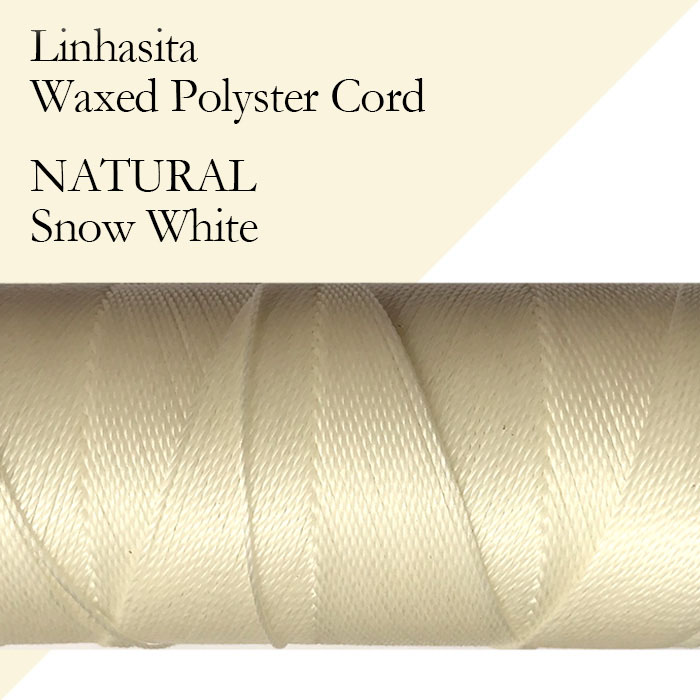 ワックスコード LINHASITA社製 スノーホワイト/太さ0.75mm 長さ約210m/ ロウ引き紐 #NATURAL 工場直営  天然石工房晄（ヒカリ） 問屋・仕入れ・卸・卸売の専門【仕入れならNETSEA】