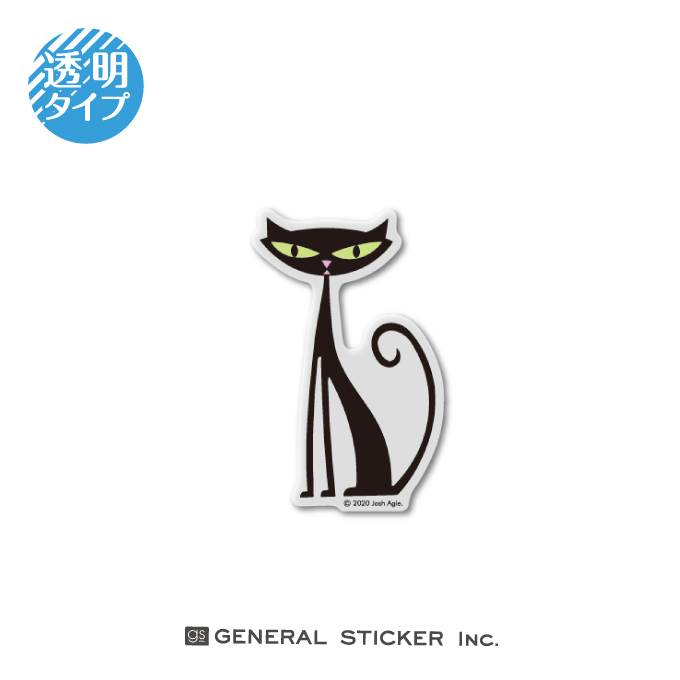 SHAG 透明 BLACK CAT Sサイズ シャグ アート アーティスト ステッカー SHAG018 gs 公式グッズ 2020新作