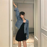 早く買いに来てください 韓国ファッション ジャケット 小さい新鮮な 韓国スタイル エレガント デニム