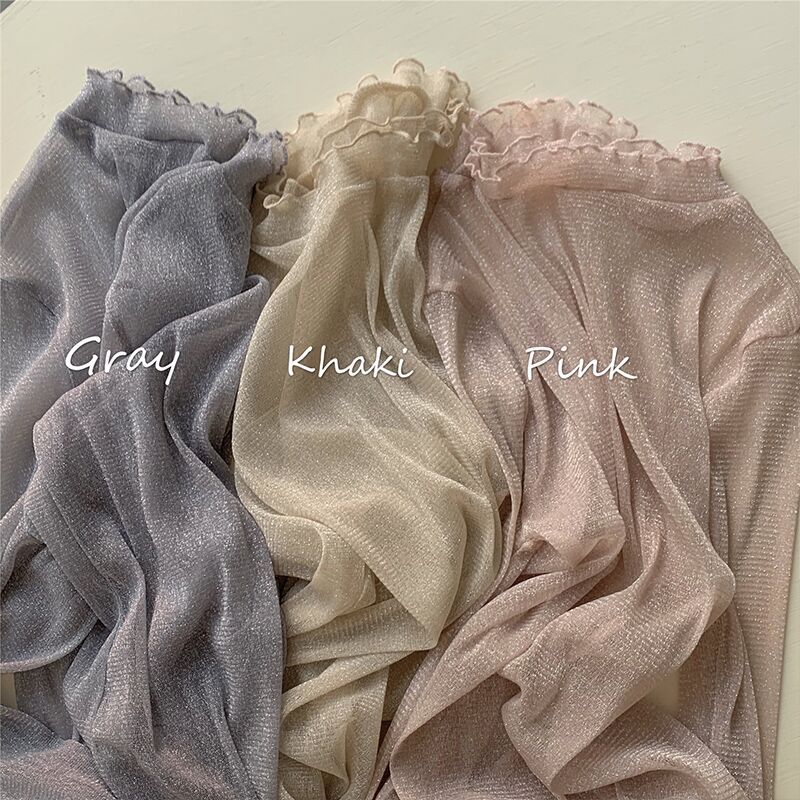 トップス シャツ ブラウス リブネック レース 長袖 秋冬 レディース