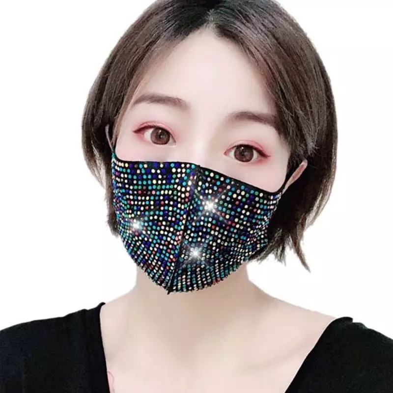 Deko Mask キラキラビジュー ラインストーン デコ 韓国 ファッション マスク 水洗可 ファッション雑貨 大きいサイズ クリジュア 問屋 仕入れ 卸 卸売の専門 仕入れならnetsea