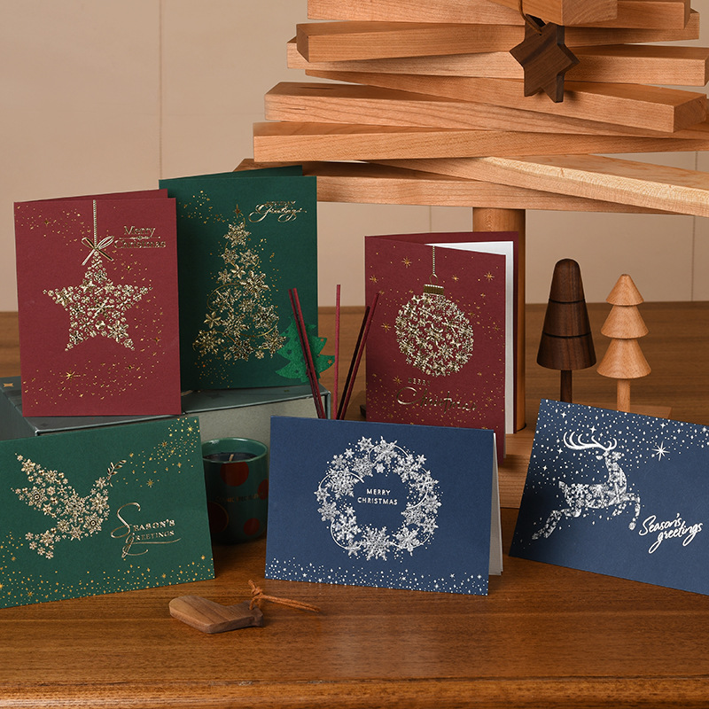 Christmas限定 クリスマスカード ひとことメッセージ メッセージカード ギフト プレゼント 封筒付き