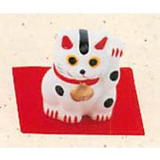 【日本製】【かわいい縁起物】招き猫 5ｃｍ福猫（白）