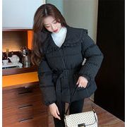 新しいデザイン 韓国ファッション 人形の襟 暖かさ コート 秋 冬 スリム 気質 綿 コート