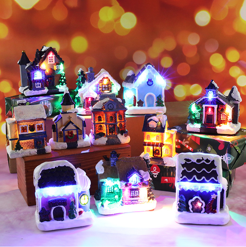 Christmas限定 ミニハウス スタンドライト LEDライト ランプ クリスマス用品 デコレーション 装飾