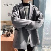 新しいデザイン  ウールコート タイドファッション コート 韓国版 トレンド 簡約 カジュアル 百掛け