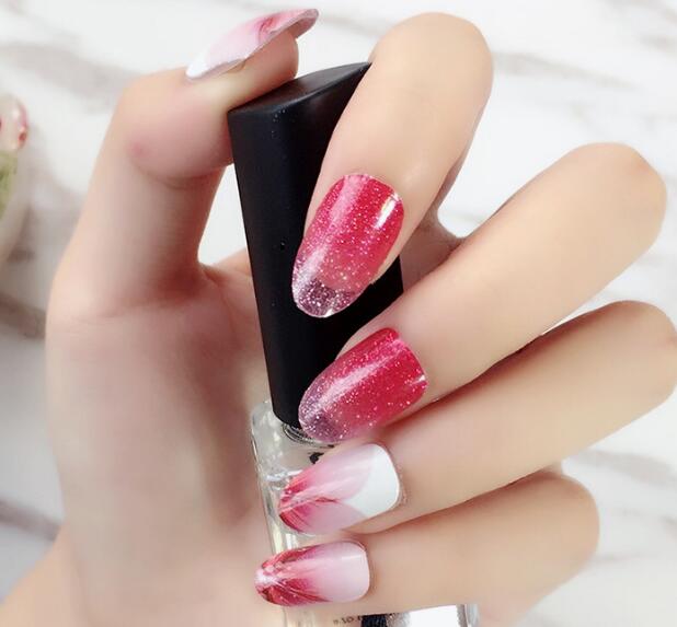 綺麗な艶★爪に貼るだけで華やかになるネイルシート★桜 ピンク