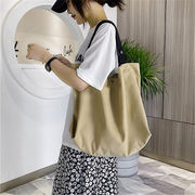 韓国の人気爆発 韓国ファッションキャンバスバッグ ショルダーバッグ 怠惰な風 大容量小さい新鮮な