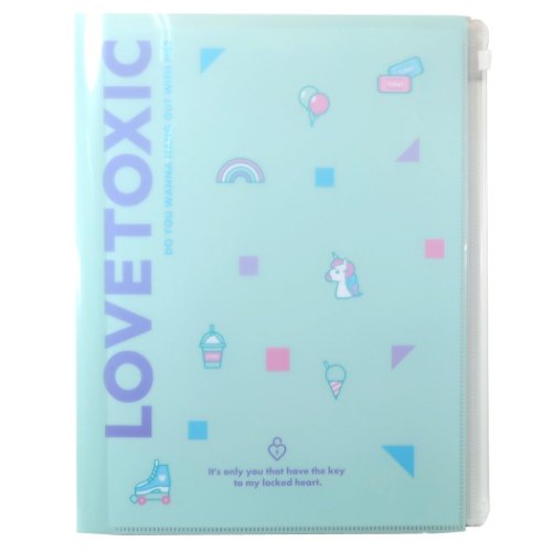 ファイル Lovetoxic ジップファスナー付6ポケットa4クリアファイル エメグリ 雑貨 株式会社 ブライエンタープライズ 問屋 仕入れ 卸 卸売の専門 仕入れならnetsea