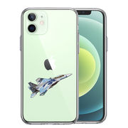 iPhone12mini 側面ソフト 背面ハード ハイブリッド クリア ケース 航空自衛隊 F-15J アグレッサー5