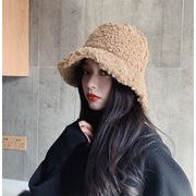 韓国ファッション かわいい 百掛け レトロ カバーフェイス 暖かさ 気質 耳の保護 裏起毛 バスハット