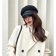折りたたみ式 百掛け レトロ 韓国版 ファッション 小さな顔 暖かさ ウール ベレー帽 女性 秋 冬
