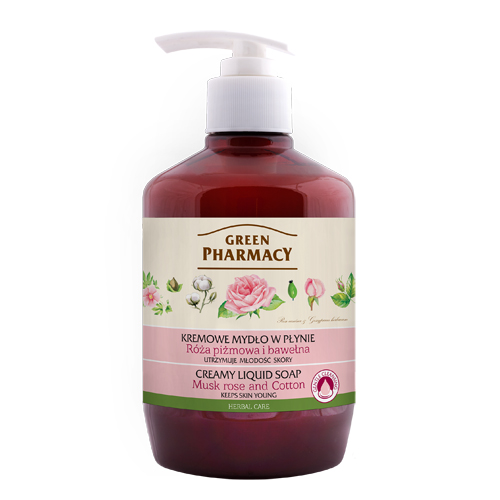 Elfa Pharm Green Pharmacy Creamy Liquid Soap リキッドソープ ムスクローズ&コットン