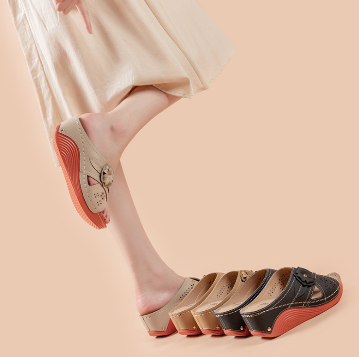 新作 サンダル 夏 ビックサイズ ウェッジヒール シューズ 婦人靴 レディース 韓国ファッション
