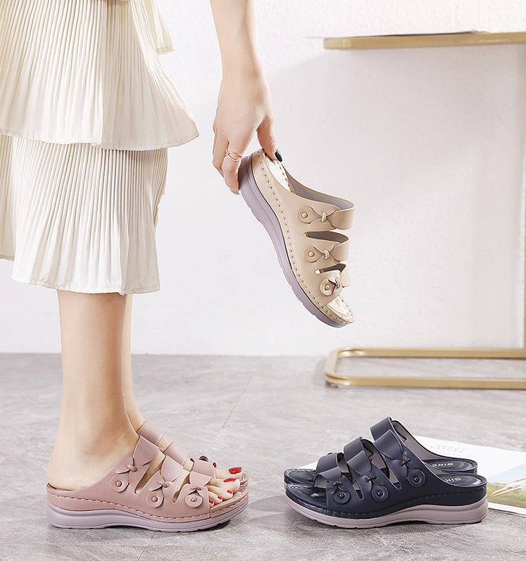 夏新作 サンダル ラウンドトゥ シューズ 婦人靴 レディース 韓国ファッション