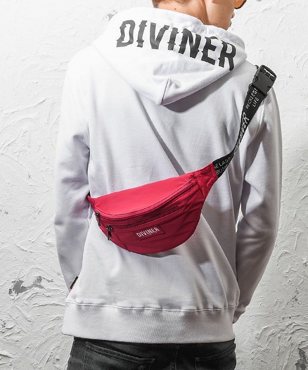 バッグ/DIVINERロゴベルトショルダーポーチ