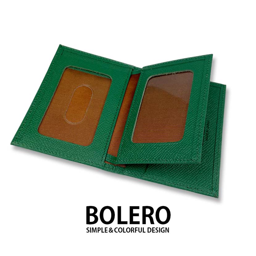 【全6色】BOLERO ボレロ 日本製 リアルレザー 保険証 パスポートケース
