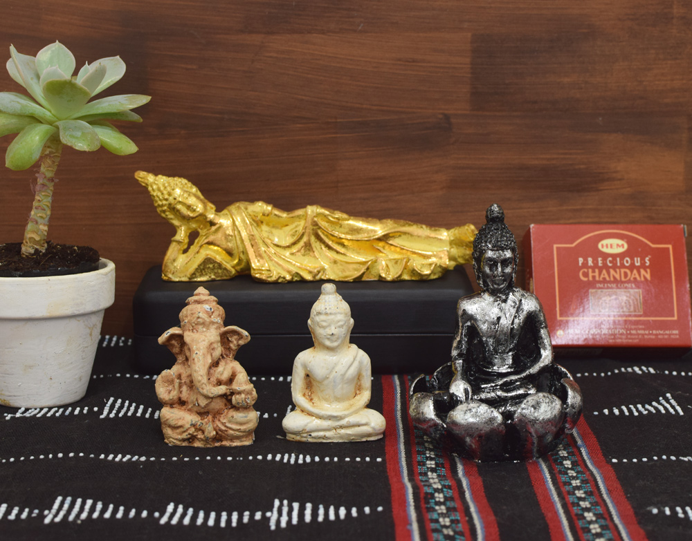 レジン ミニ仏陀[インド 置物 飾り 仏像 アジアン エスニック 和 神