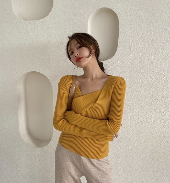 21春秋新作 レディース トップス 長袖 カットソー インナー ニット セーター 7色 Www Watsons Biz Id